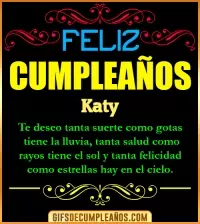 Frases de Cumpleaños Katy